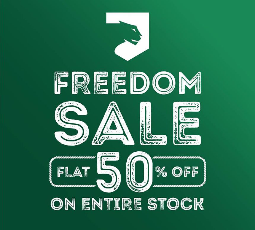 Flat 50 % off Freedom Sale At Cougar