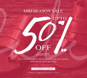 50 % off on Logo shoes for limited Time
