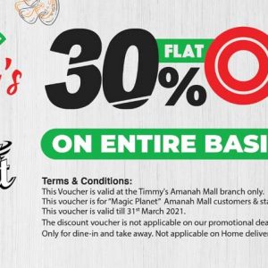 Amazing Offer for Magic Planet  Customer’s By Timmy’s.